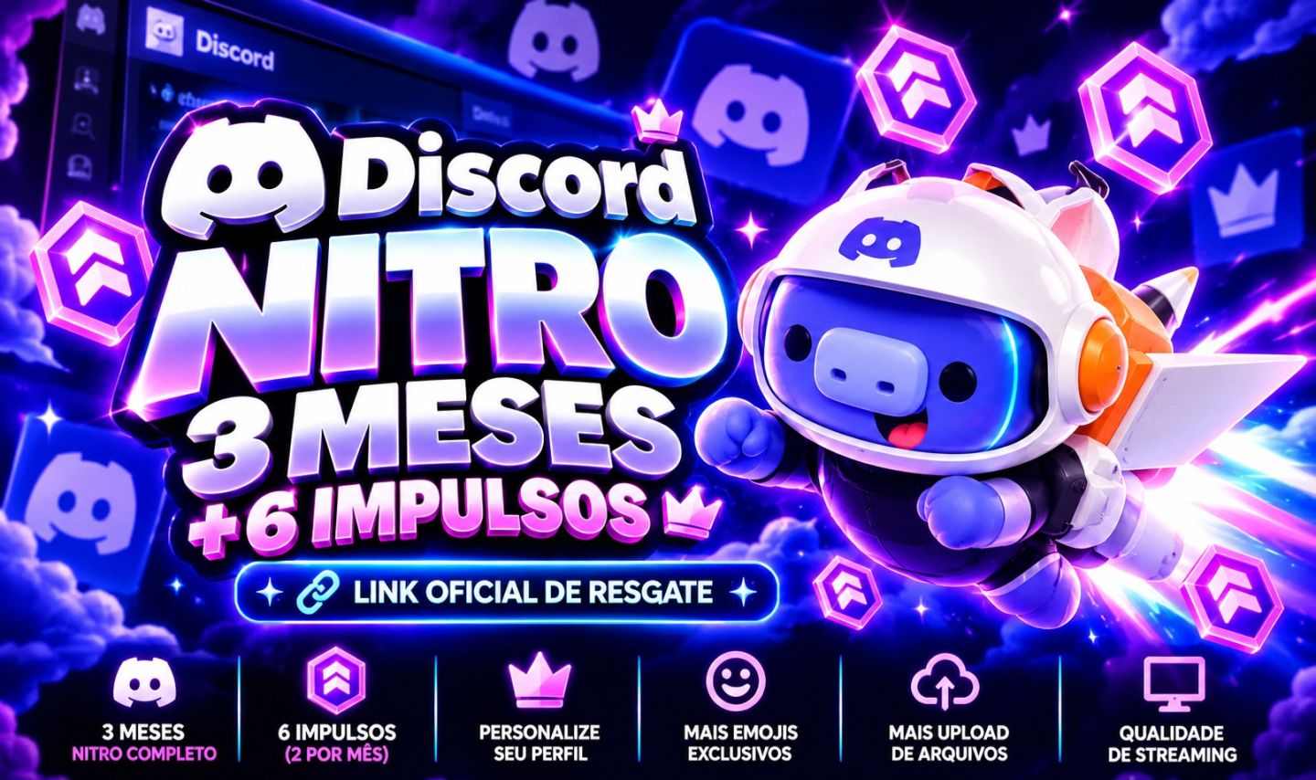 DISCORD NITRO | 3 MESES + 6 IMPULSOS | LINK