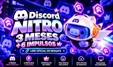 DISCORD NITRO | 3 MESES + 6 IMPULSOS | LINK