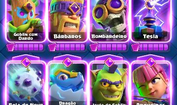 8.7K Troféus | KT 14 | Level 42 | 9 Evoluções | 121 Cartas Liberadas | 31 Emotes