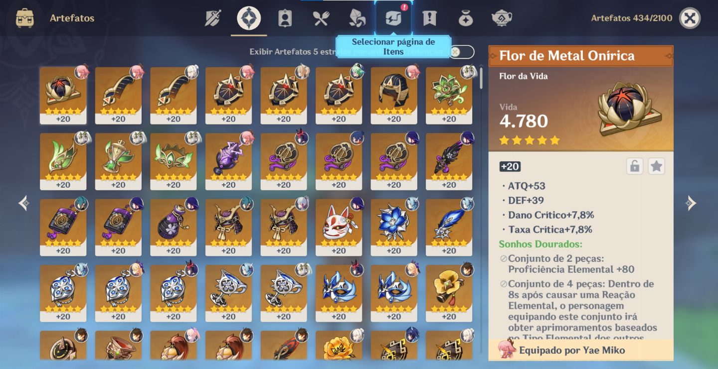 Conta Genshin AR 56 Quase Todos OS Arcontes