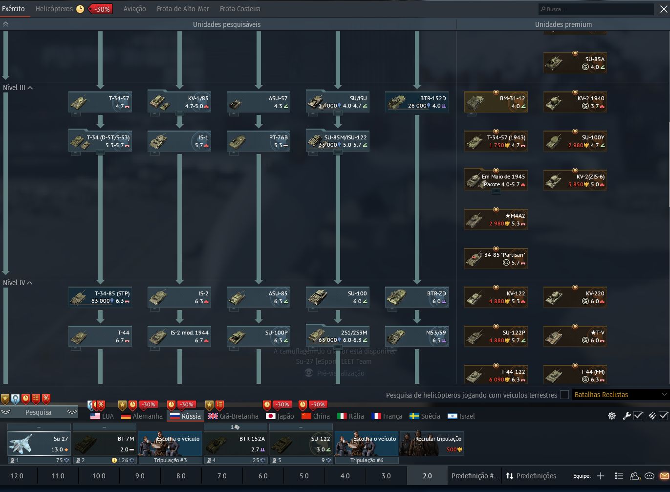 CONTA DE WAR THUNDER LEVEL 100