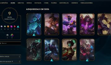CONTA LOL GOLD 1 BOM MMR E ALGUMAS SKINS