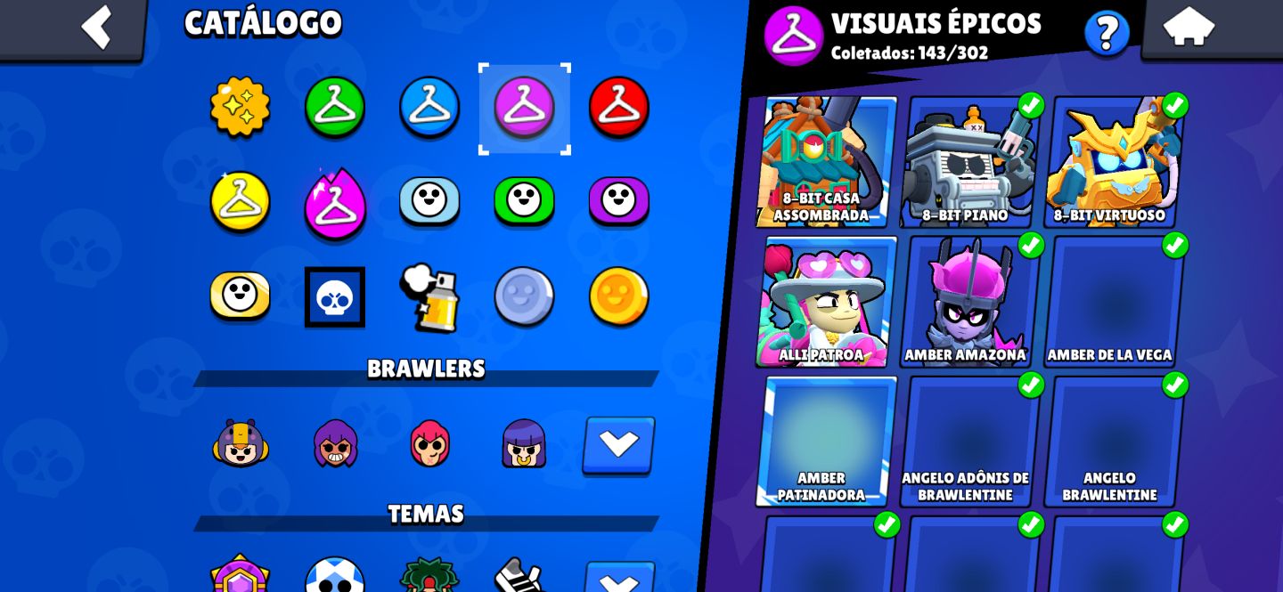 Conta brawl stars 63k + 362 skins