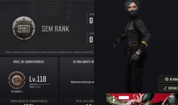 PUBG PLUS+ | LEVEL 118 | 210x CUPONS | MEDALHA 3 ANOS | ENTREGA AUTOMÁTICA
