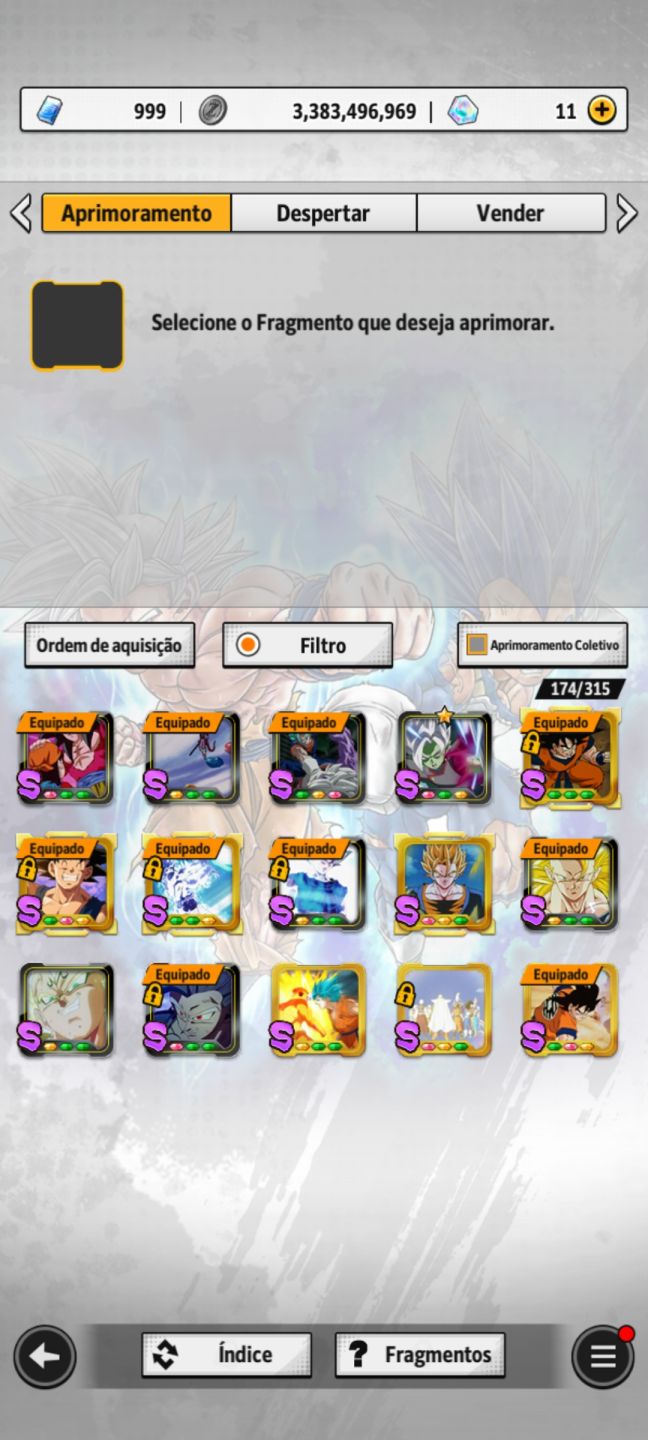 Conta end game dragon ball legends com 12 ultras