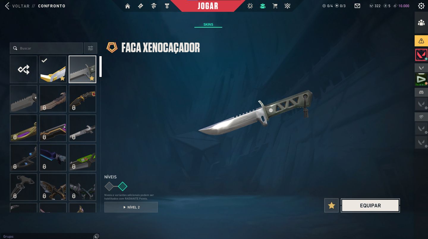 CONTA VALORANT | 12 SKINS MELHORES SKINS | RGX + KARAMBIT SUBLIME + XENOCAÇADORA