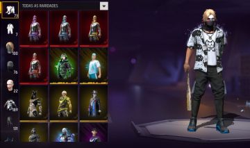 PROMO CONTA FREE FIRE COM ITENS RAROS