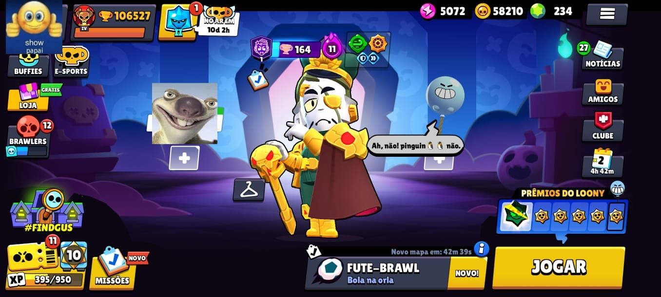 CONTA BRAWL STARS FULL 106K TROFÉUS | 107/107 | 90 PRESTÍGIOS | ALL HIPERCARGAS