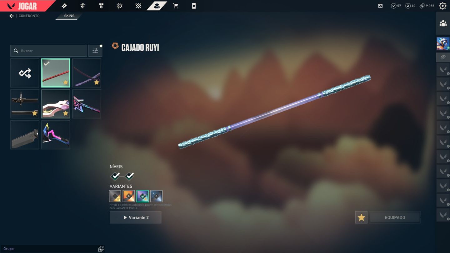 CONTA VALORANT EX ASCENDENTE COM 4 SKINS DE VANDAL, 4 SKINS DE FACA E MT +