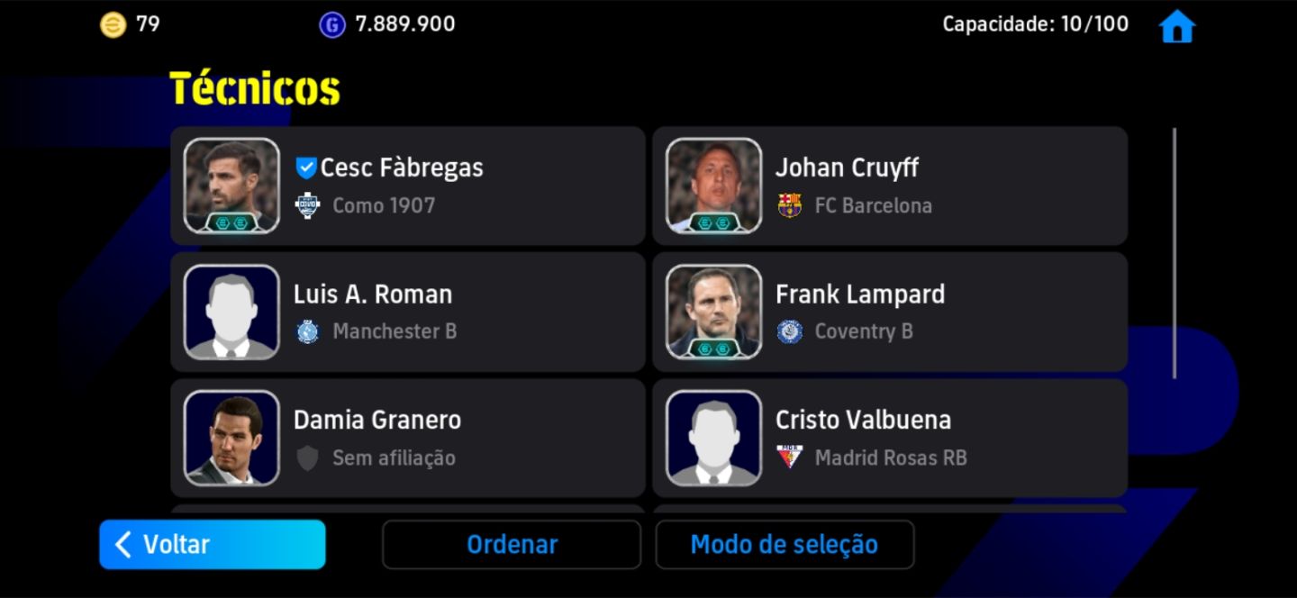 CONTA EFOOTBALL BRABA PRA SAIR LOGO JOGADORES RAROS