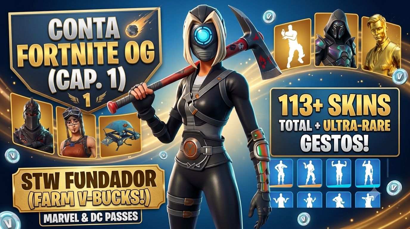 Conta Fortnite Cap 1.0 (Melhor da ggmax)