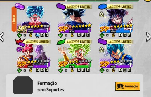 DRAGON BALL LEGENDS LVL 155, LR GOKU KAIOKEN + LFS ESTRELADOS