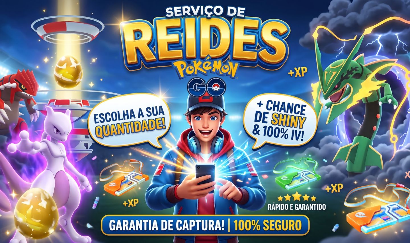 SERVIÇO DE REIDES - POKÉMON GO
