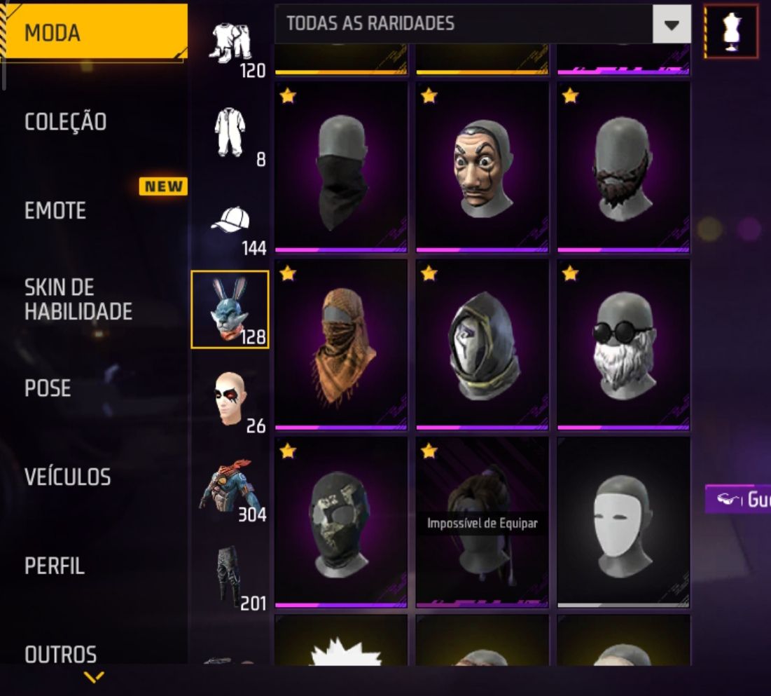 Conta de Free Fire com muitas parcerias, punho do Saitama e evolutivas!