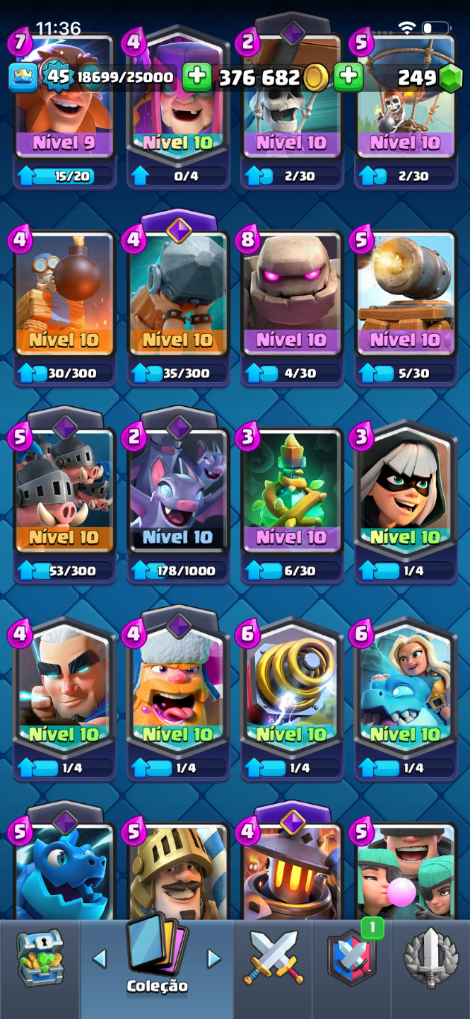 Conta de Clash com 10.000 troféus