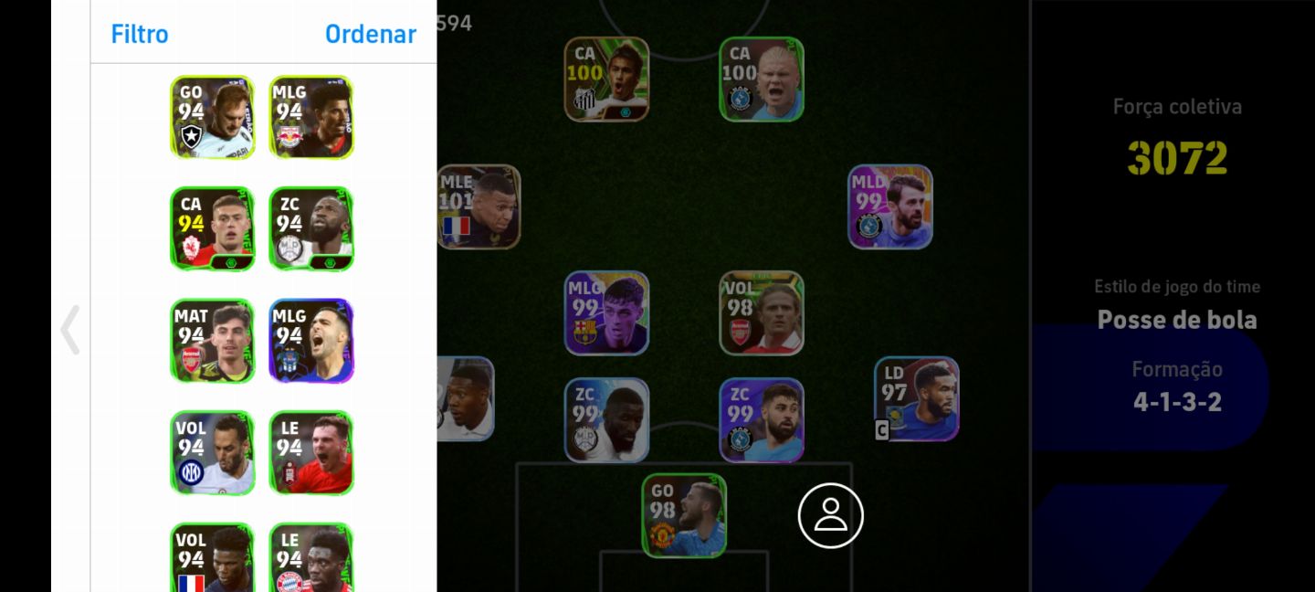 CONTA EFOOTBALL COM MBAPPE 101 e PETIT