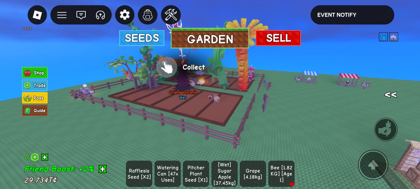 Continha Roblox 2015 , Upada em Grow a Garden