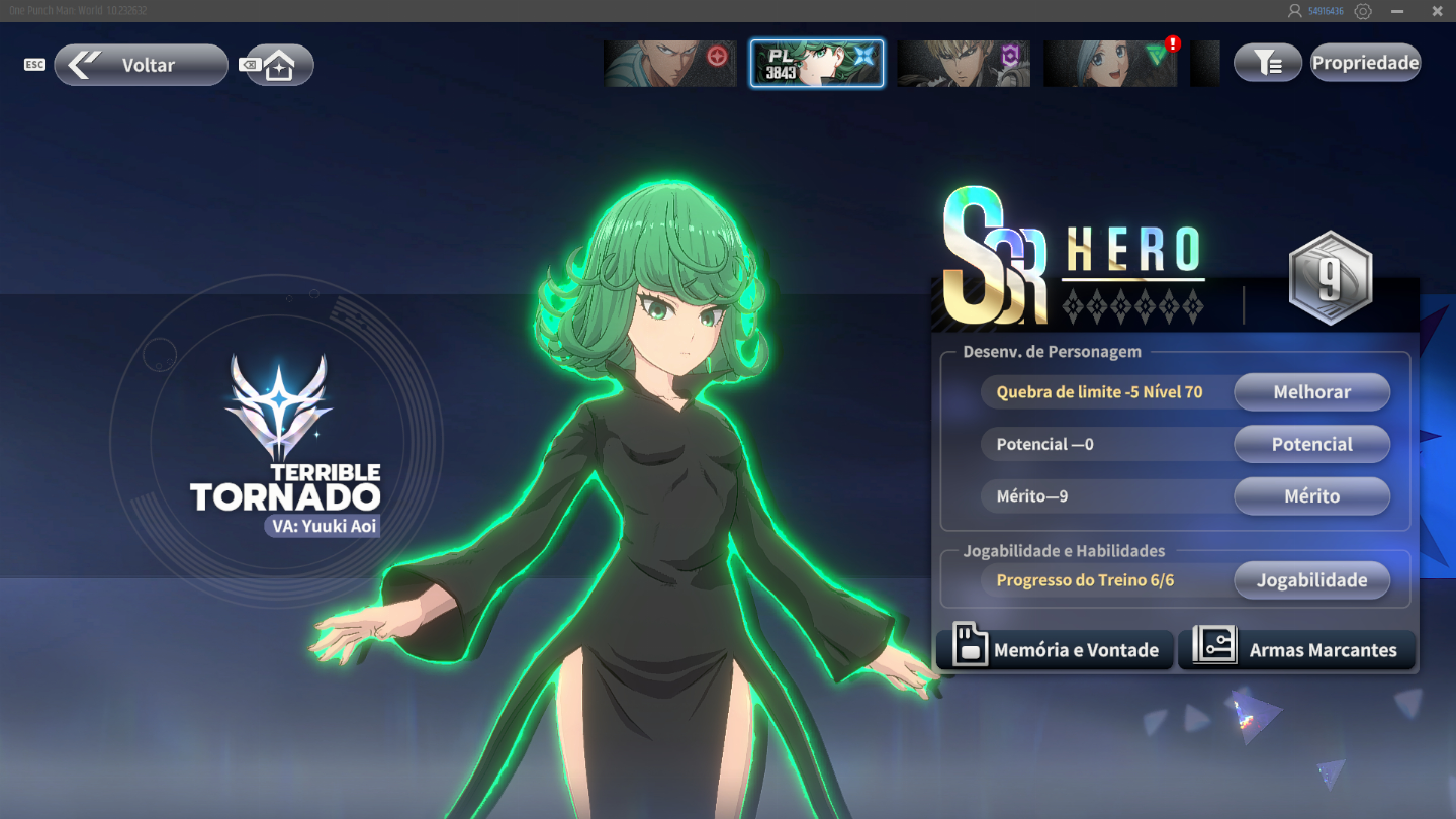 Conta Rerrol OnePunch World Tatsumaki e Saitama dream world