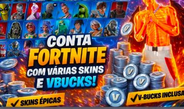 Conta Fortnite SUPER PROMOÇÃO !- EPIC GAMES-121 SKINS
