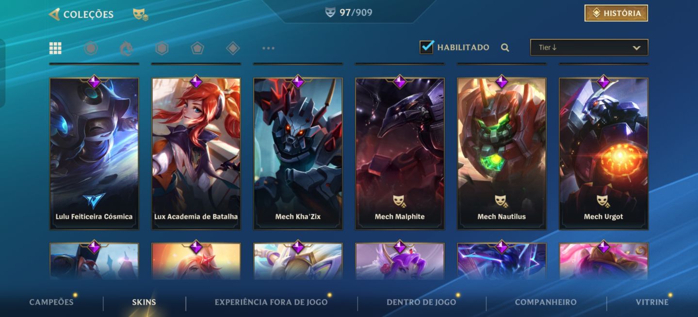 Conta a valor de desapego