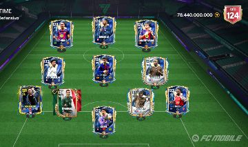 [PROMOÇÃO 5% OFF] EA FC MOBILE/FIFA MOBILE GER 124 COM 5 CARTAS DE GER 124 TOTY
