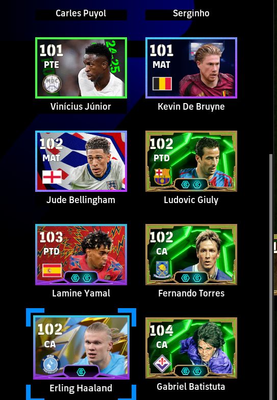 CONTA eFOOTBALL STEAM | MESSI 105, KAKÁ, BAGGIO 105 + NEYMAR E CRAQUES!