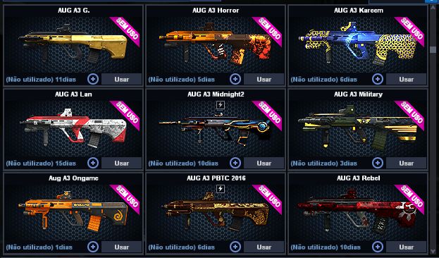 Conta PointBlank - Itens raros/exclusivos