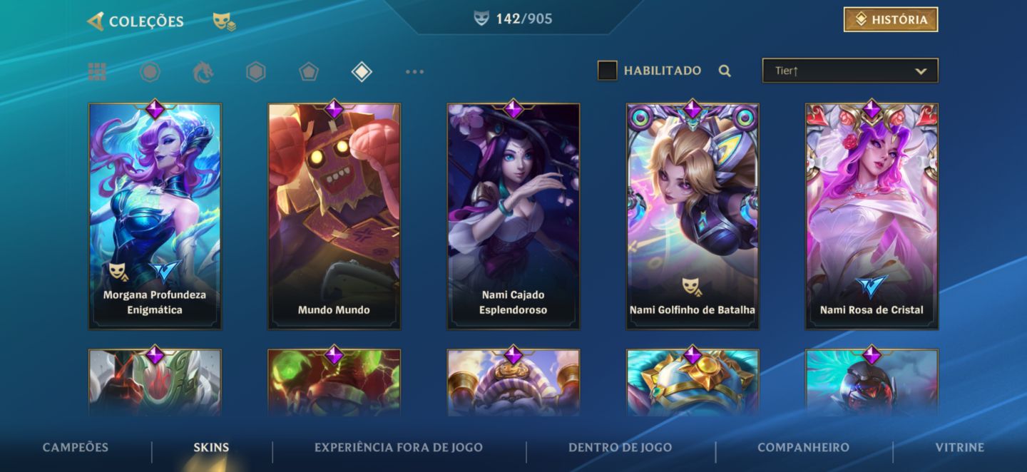 Conta wild rift feminina lvl 120