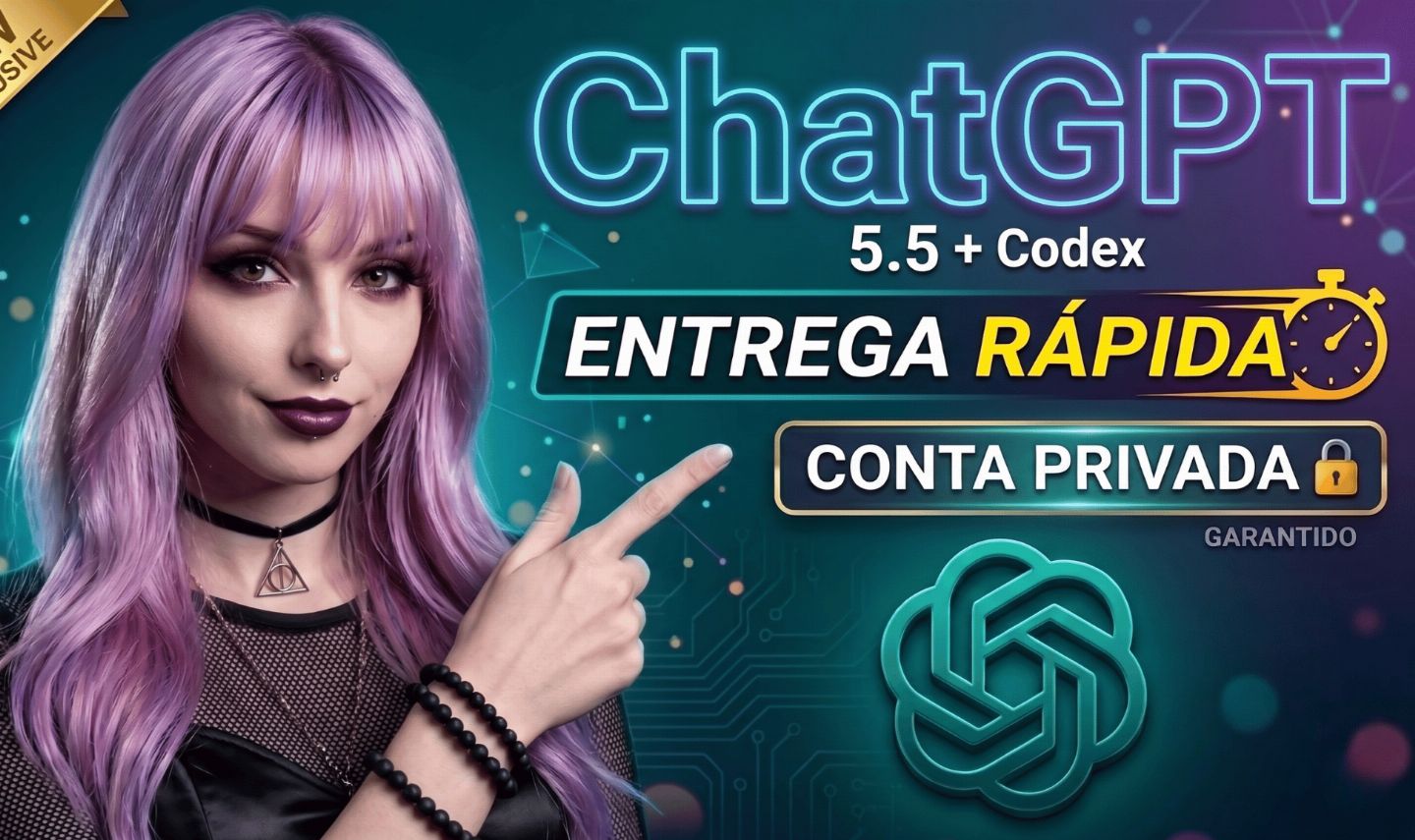 [O mais barato] ChatGPT Plus e Codex Privado | Chat GPT e Codex Ativado