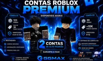 CONTAS ROBLOX, +10K GASTOS, +3K GASTOS, AMBAS VERIFICADAS, PREÇO BARATO