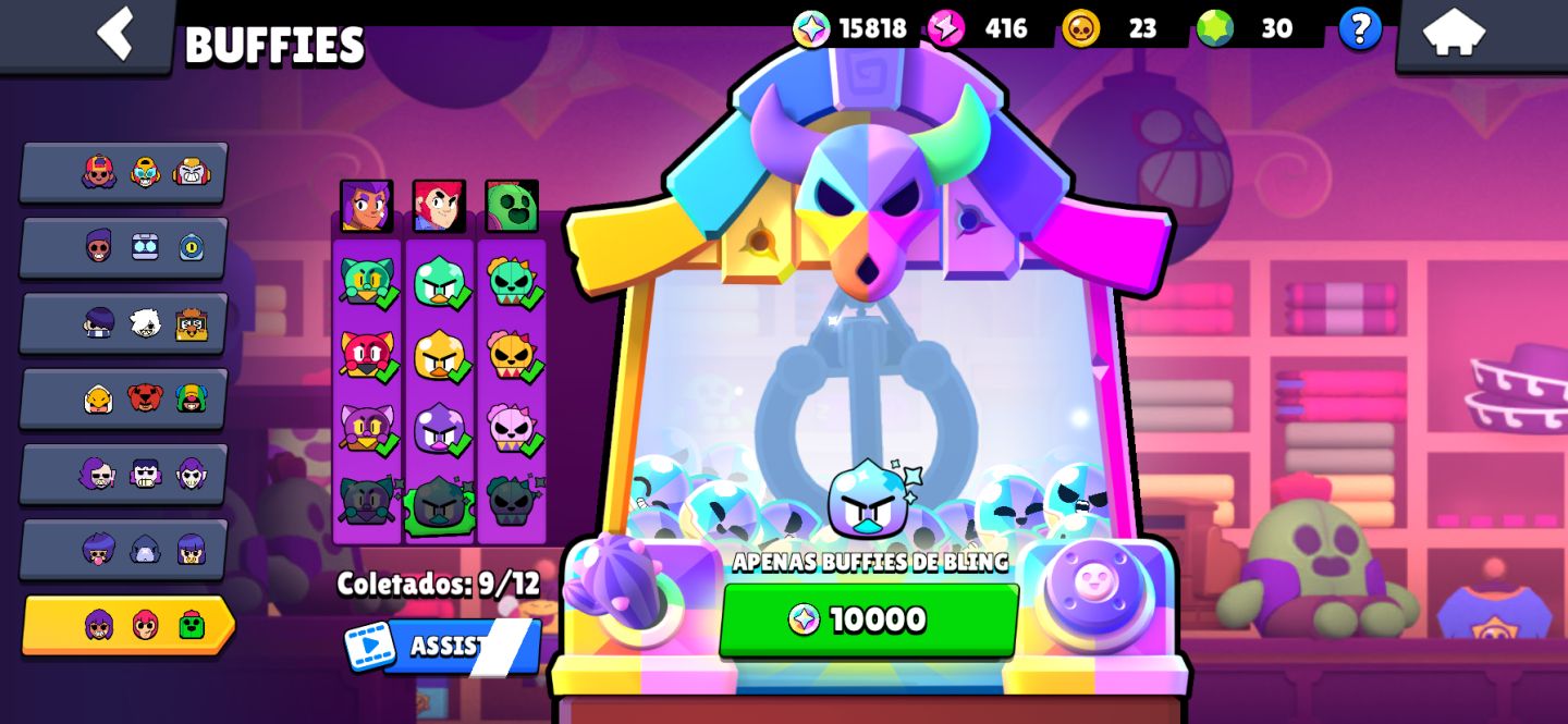 CONTA DE BRAWL STARS 100% completa, muitas skins e troféus