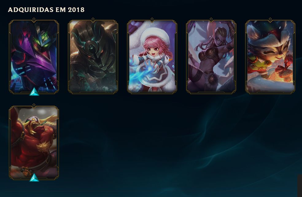 CONTA DE 2014 | DIAMANTE IV | 60% WR | 152 SKINS | TODOS CAMPEÕES