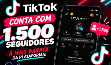 Conta Tiktok 1.500 Seguidores | 174 Mil Visualizações + Tiktok Shop(promoção)