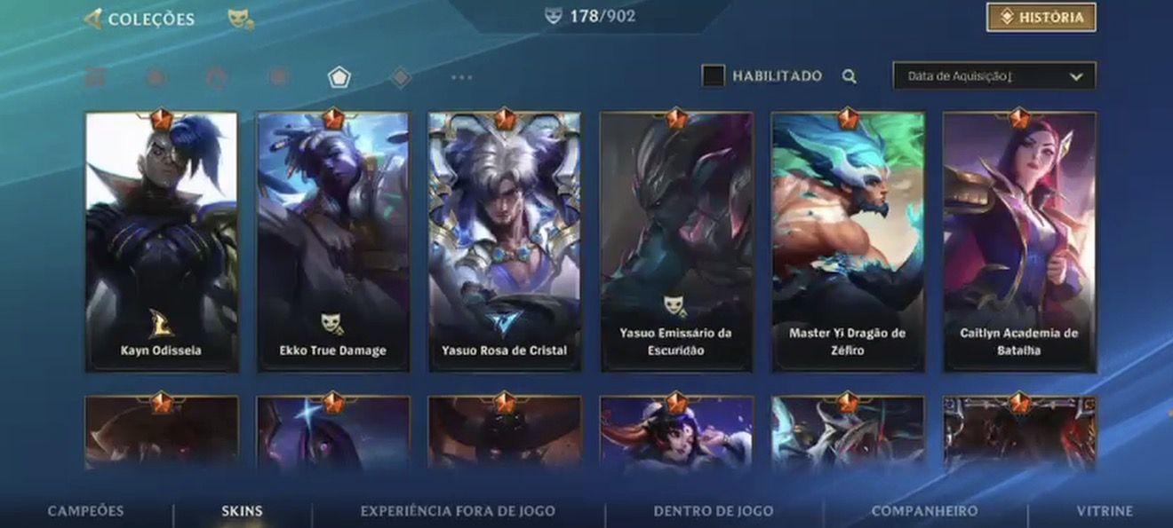 Conta Premium 178 Skins main yasuo