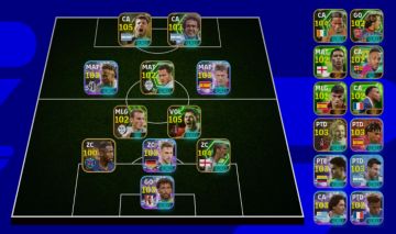 Conta Promissora de Efootball Mobile com Aguero,Batistuta,Hazard e Neymar Blitz