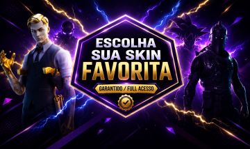 Contas Fortnite com Skin à Escolha | Jinx, Billie Eilish, Lara Croft, Midas+