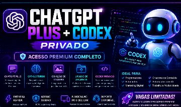 CHATGPT PLUS + CODEX PRIVADO 30 DIAS