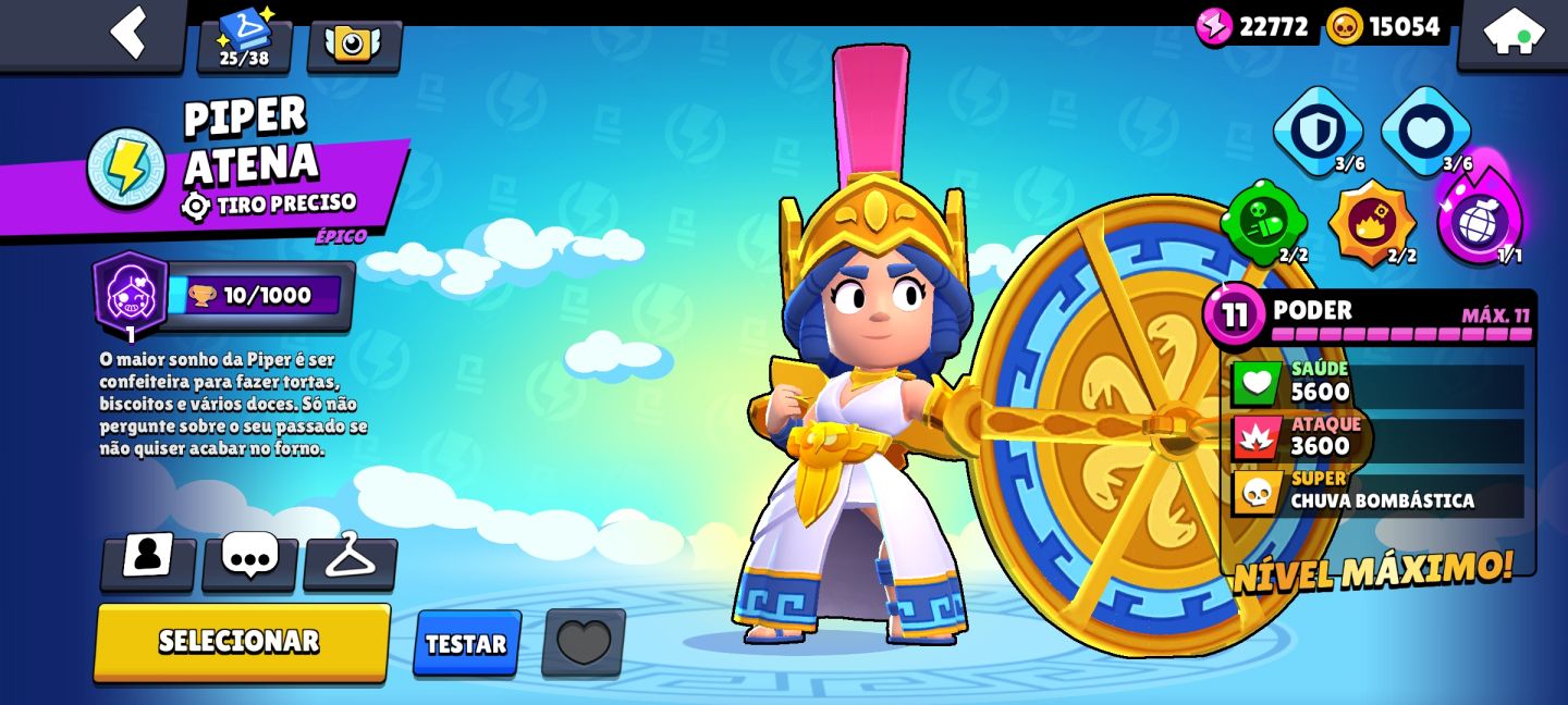 Conta de brawl Star muito upada