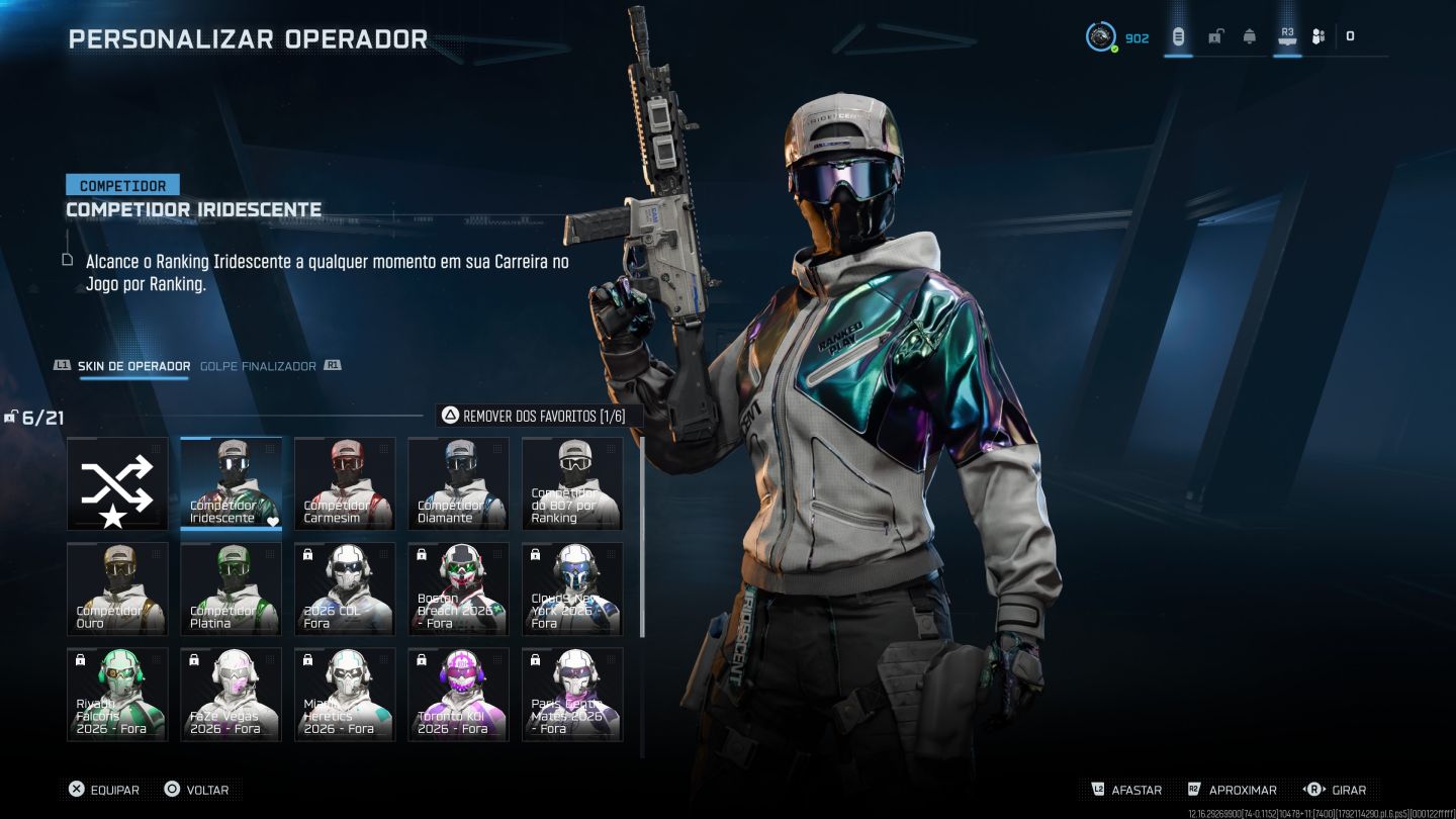 CONTA WARZONE NÍVEL 900+/ T800/ GORDÃO/ IRRIDESCENT MP E WZ/ MUITOS ITENS RAROS