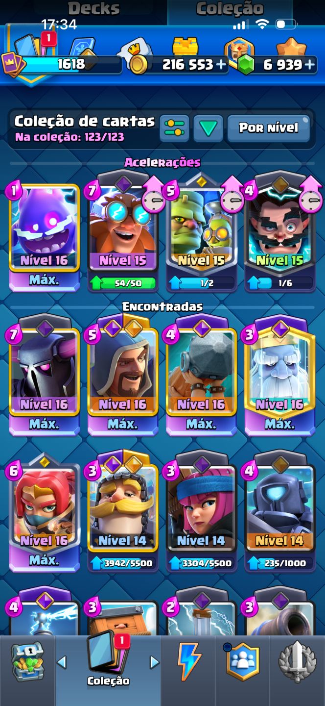 CONTA CLASH ROYALE