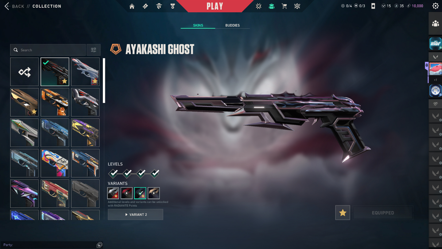 Conta de valorant com MUITA SKIN e mais de 10K gastos