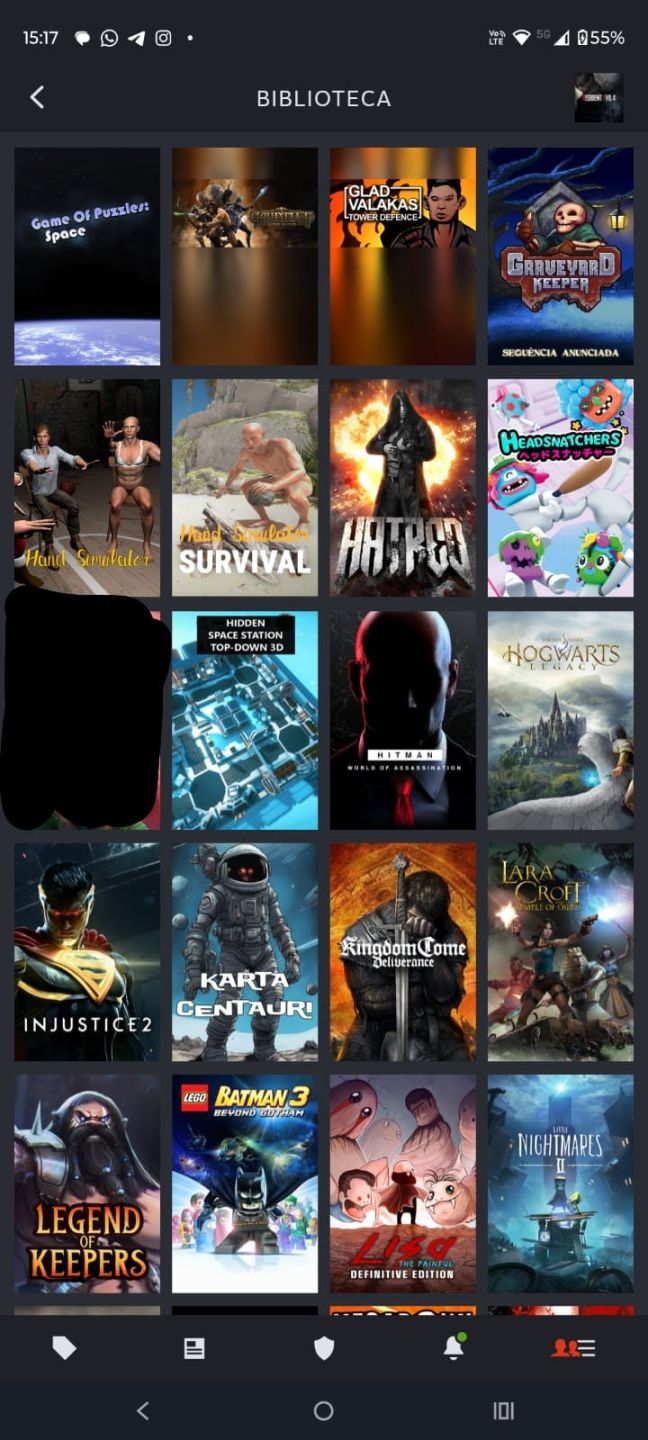 Conta steam offline com 112 jogos