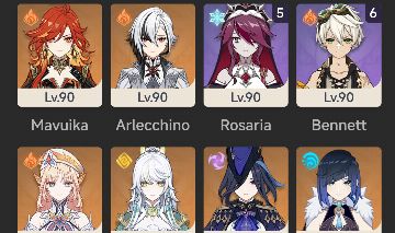 Conta do Genshin com muitos personagens (pode ser negociável o valor)