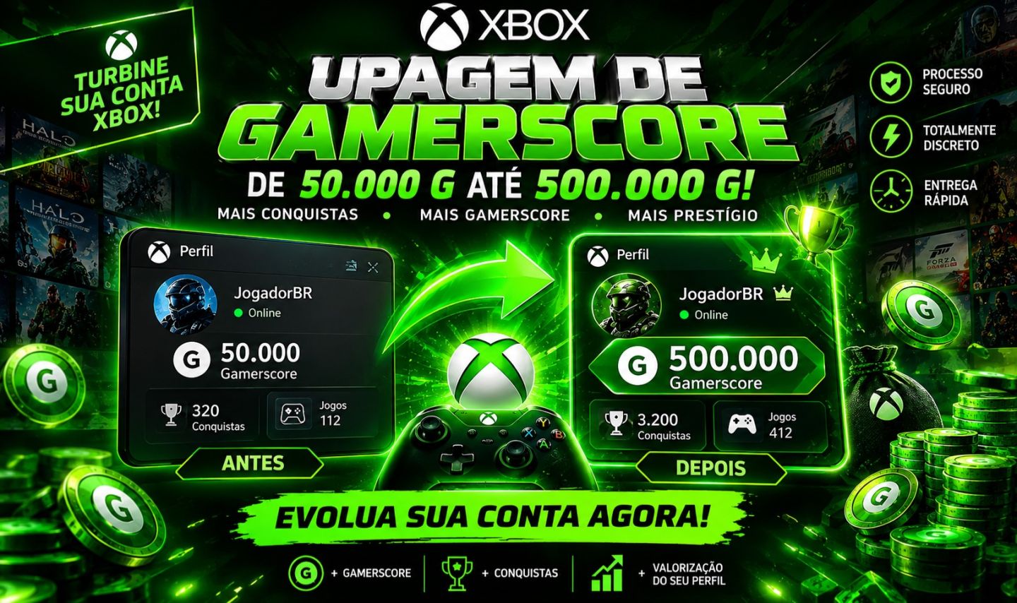 [XBOX Gamerscore] Adicionados à sua conta 50K - 500K ( Rapido )