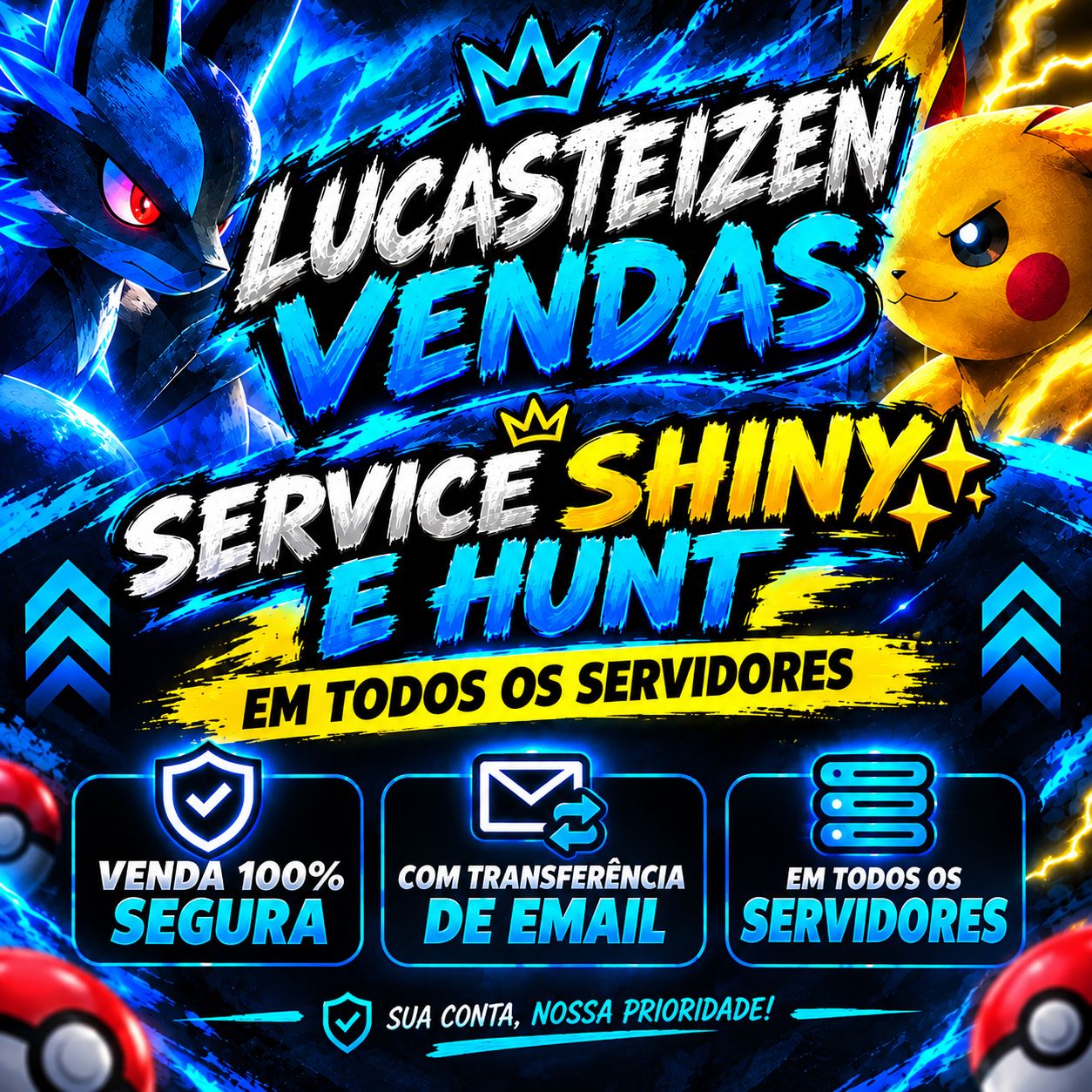 POKE ALLIANCE (PKA) SERVICE SHINY , SERVICE HUNT E POKELOG LIVE ON TODO PROCESSO