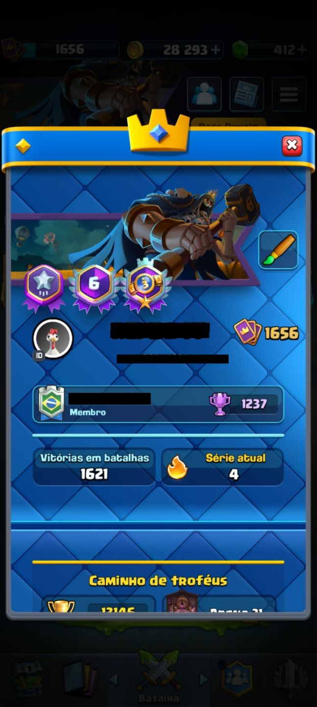 Continha 13K Clash Royale
