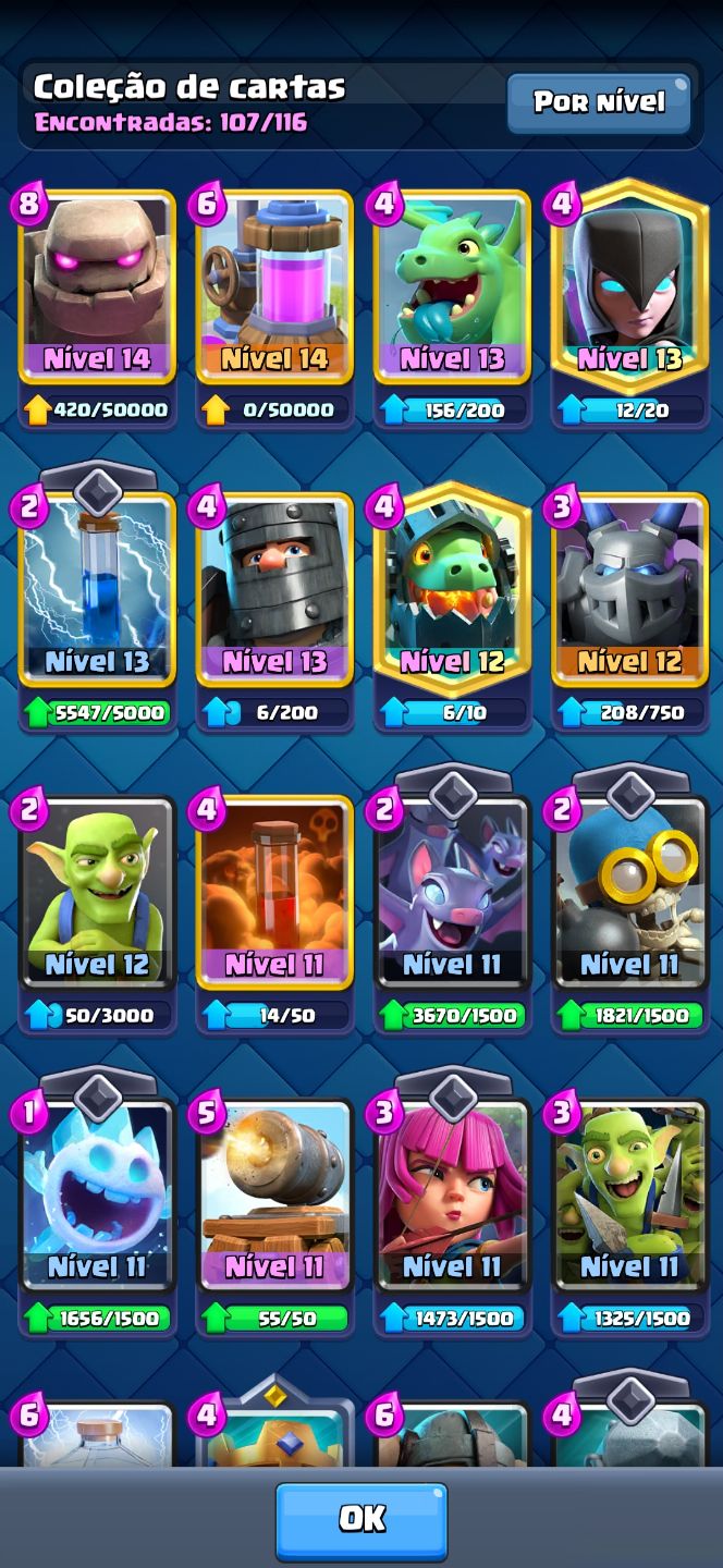 Conta Clash Royale end game