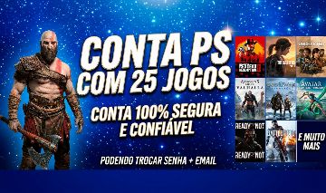 ENTREGA AUTOMATICA CONTA PS +25 JOGOS AAA! GOD OF WAR, RDR2, E MAIS!