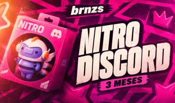 DISCORD NITRO GAMING 3 MESES & 1 MESES | +6 IMPULSOS (Link)