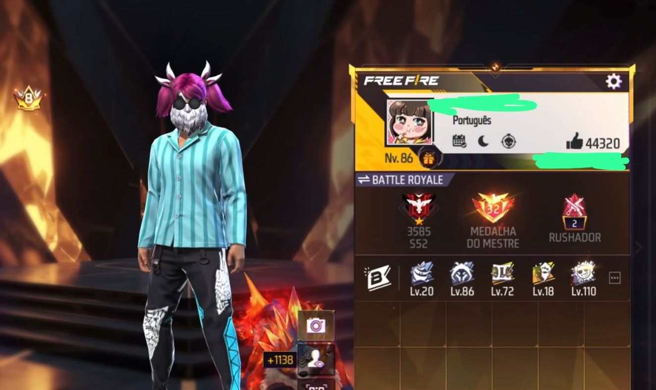 CONTA FREE FIRE
